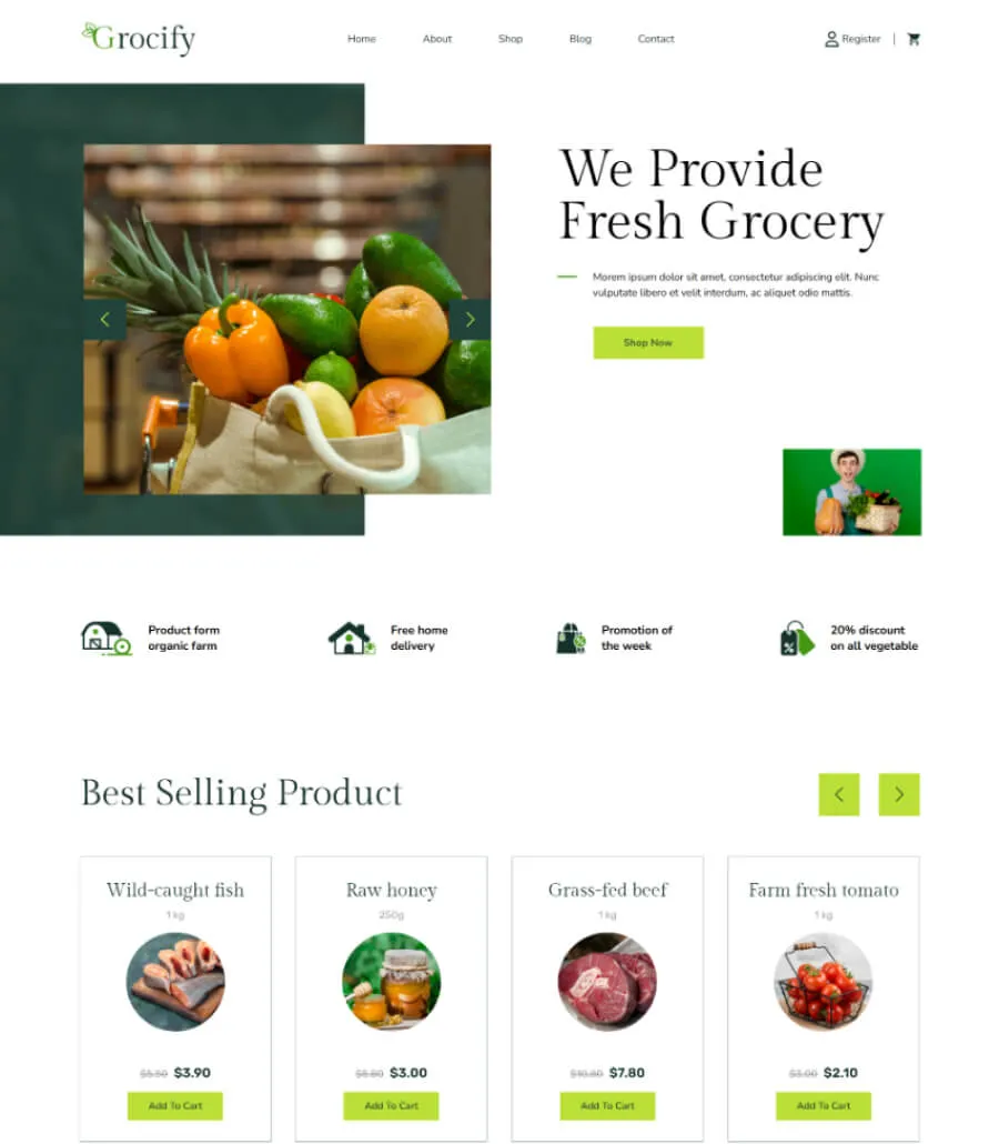 Grocify - ECommerce Shop